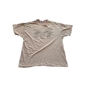 Harley Davidson motorcycle men’s XL t shirt beige Hanes Beefy Kersting's Y2K